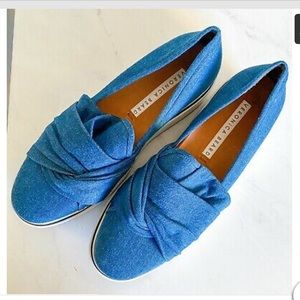 VERONICA BEARD Effie Platform Sneakers Denim